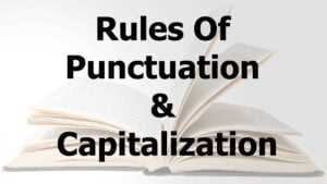 Rules Of Punctuation